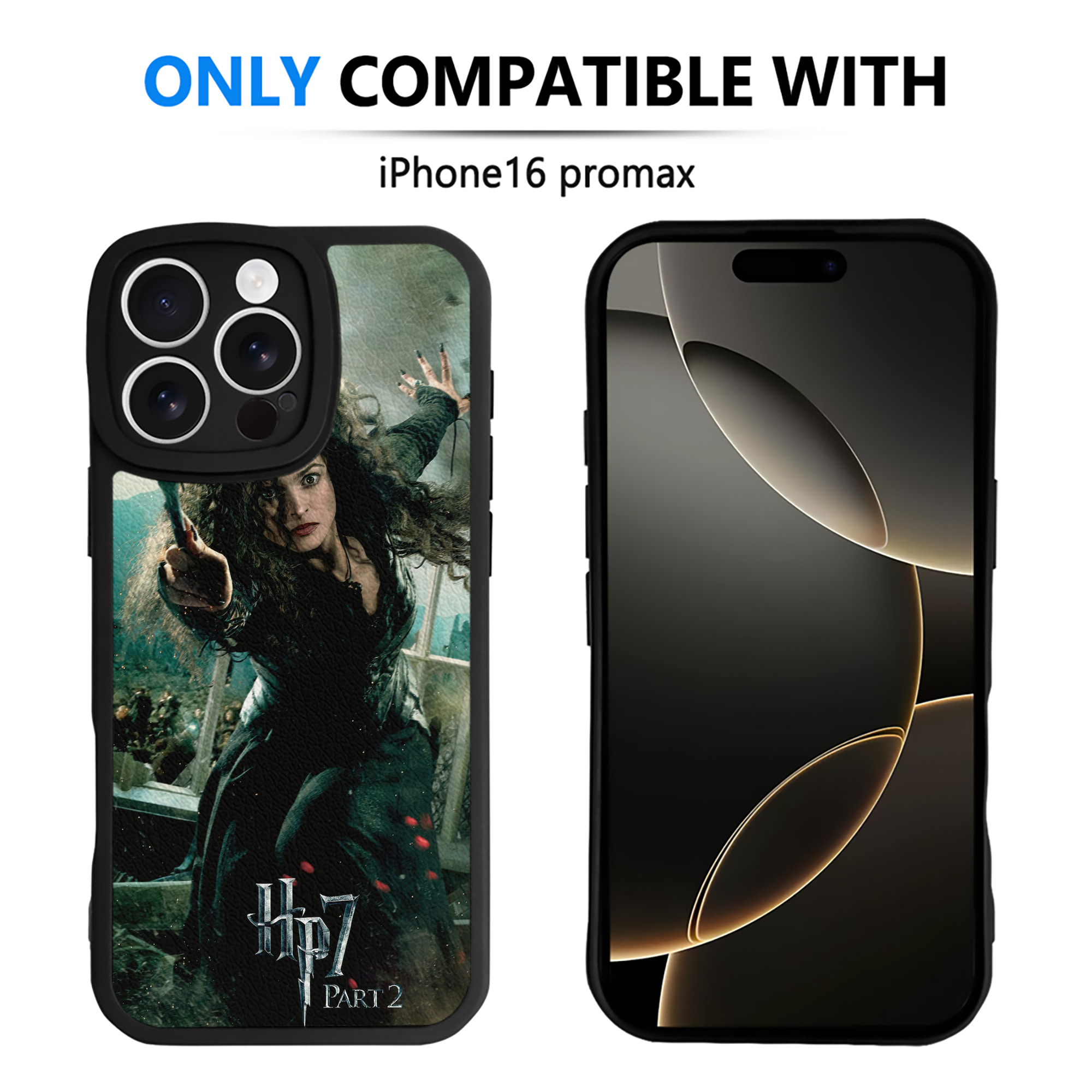 （画像用） Harry Potter ハリー・ポッターシリーズ 【iPhone 16シリーズ対応】シリコンスマホケース（レザー調） 材質：シリコン